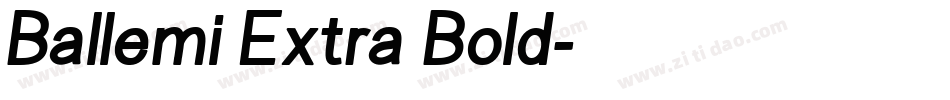 Ballemi Extra Bold字体转换 Ballemi Extra Bold字体转换